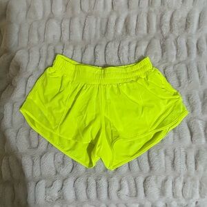 Lululemon Athletica Neon Yellow Athletic Shorts